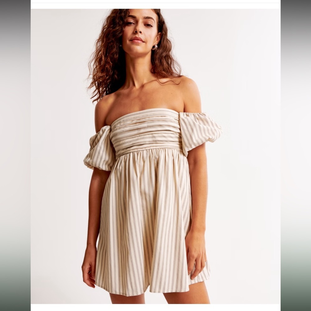 Abercrombie & Fitch Emerson striped dress skort